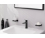 Смеситель Hansgrohe Logis Fine 110 для умывальника с донным клапаном push-open, Matt Black (71252670)