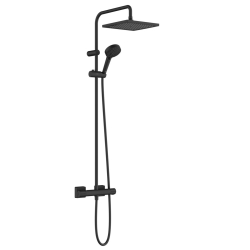 Душова система Hansgrohe Vernis Shape Showerpipe 240 1jet EcoSmart з термостатом, Matt Black (26429670)