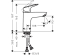 Змішувач Hansgrohe Logis 100 для умивальника без донного клапана (71101000)