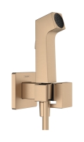 Комплект гигиенического душа Hansgrohe E EcoSmart+ на смешанную воду Brushed Bronze (29233140)