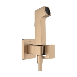 Комплект гигиенического душа Hansgrohe E EcoSmart+ на смешанную воду Brushed Bronze (29233140)