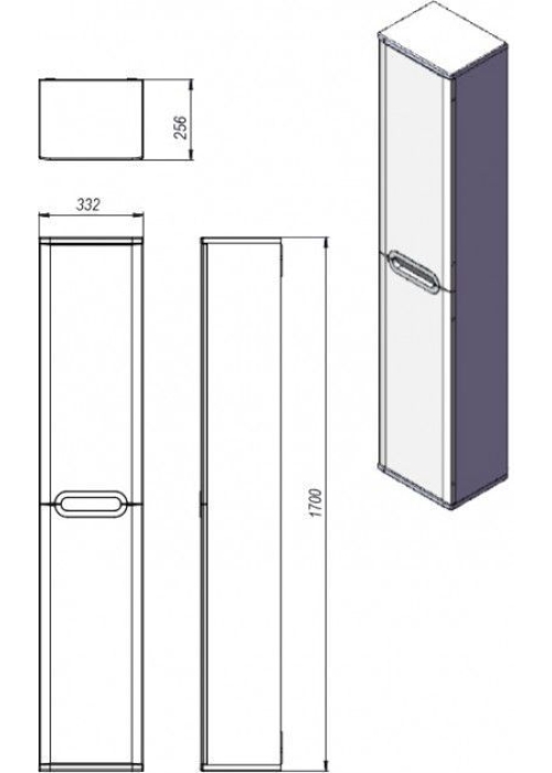 Пенал Ювента Prato PrP-170 Чорний