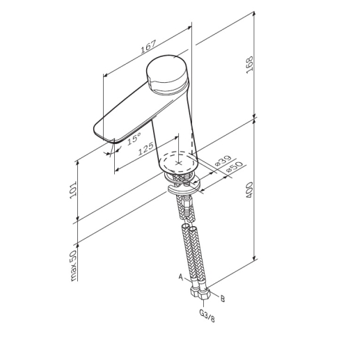 Змішувач для раковини AM.PM Inspire V2.0 F50A02500