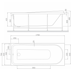 Панель для ванни фронтальна AM.PM Like 170х70 W80A-170-070W-P