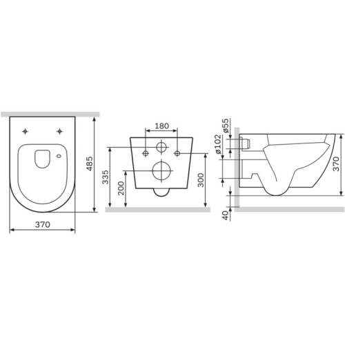 Унітаз підвісний AM.PM Like Rimless CLA1900SC із сидінням Soft Close