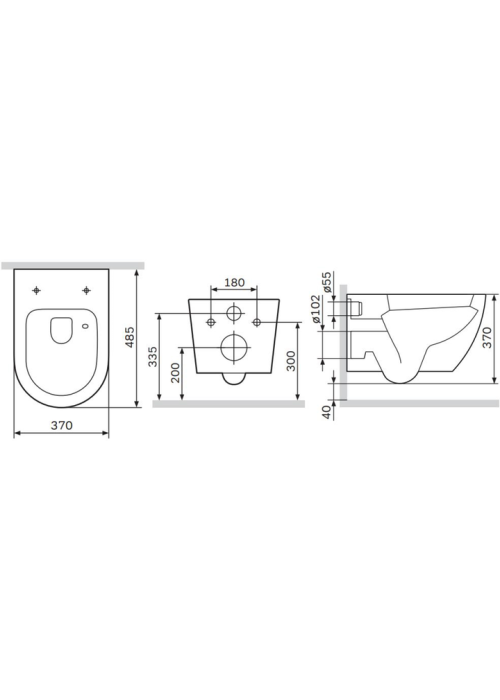 Унітаз підвісний AM.PM Like Rimless CLA1900SC із сидінням Soft Close