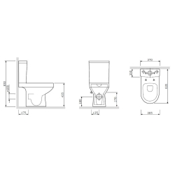 Унитаз-компакт AM.PM Spirit 2.0 C708600SC FlashClean с сиденьем Soft Close