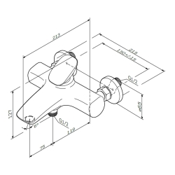 Смеситель для ванны и душа AM.PM Spirit V2.0 F70A10000