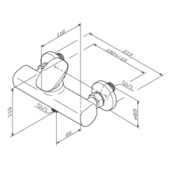 Змішувач для душу AM.PM Spirit V2.0 F70A20000