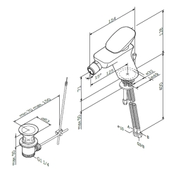 Змішувач для біде AM.PM Spirit V2.0 F70A83100