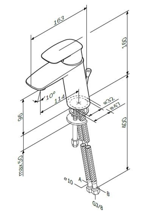 Змішувач для раковини AM.PM Spirit V2.1 F71A02100