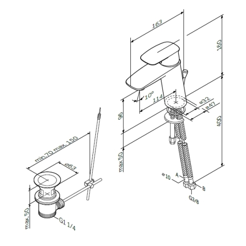 Змішувач для раковини AM.PM Spirit V2.1 F71A82100