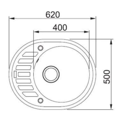 Кухонна мийка ARGO OVALE 62 в асортименті, ARG4