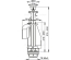 Сливной механизм Alcaplast A08 с двойной кнопкой
