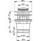 Донний клапан для умивальника AlcaPlast A39 суцільнометалевий з малою заглушкою