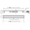 Водосточный желоб Alcaplast APZ9-950m