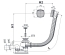 Сифон Alca Plast для ванни, A51CR