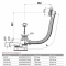 Сифон Alca Plast для ванни, A55K-120