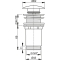 Донный клапан для умывальника Alca Plast Сlick-clack, A395B