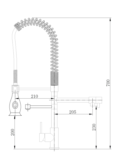 Змішувач для кухні Asignatura Industrial 80545600