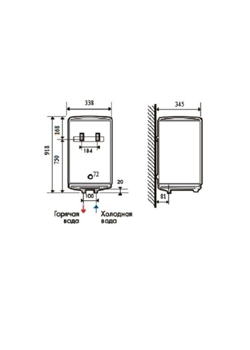 Водонагрівач Atlantic Opro Slim PC 50