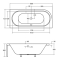 Ванна акрилова BESCO Avita 180х80 правостороння