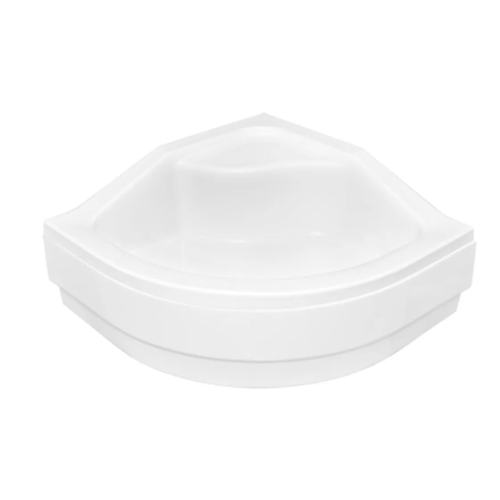 Піддон акриловий напівкруглий BESCO OLIVER-1 80Х80Х15/25 із сидінням + ніжки, NAVARA22749