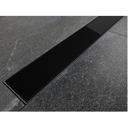 Лінійний душовий трап BESCO Virgo Black 60