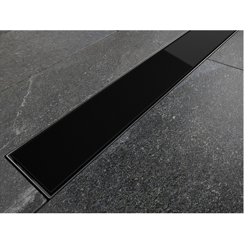 Лінійний душовий трап BESCO Virgo Black 60