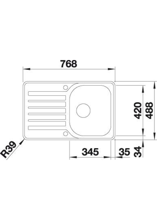 Кухонна мийка Blanco LANTOS 45 S-IF Compact 519059