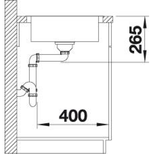 Кухонна мийка Blanco LANTOS 45 S-IF Compact 519059