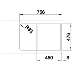 Кухонна мийка Blanco LANTOS 45 S-IF Compact 519059