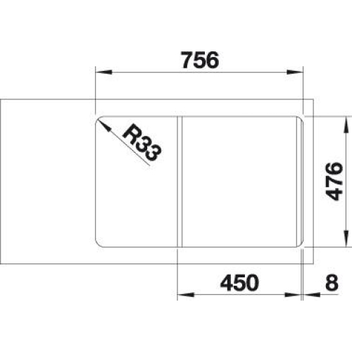 Кухонна мийка Blanco LANTOS 45 S-IF Compact 519059