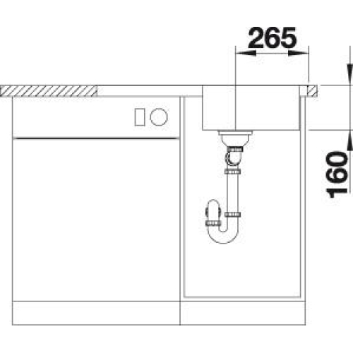 Кухонна мийка Blanco LANTOS 45 S-IF Compact 519059