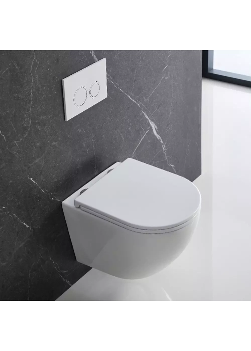 Комплект: Инсталляционная система Grohe Rapid SL 38772001 + Подвесной унитаз Devit Flow белый с сидением дюропласт soft-close, DFL0460111W 