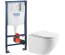 Комплект: Інсталяційна система Grohe Rapid SL 38772001 + Підвісний унітаз Devit Flow білий із сидінням дюропласт soft-close, DFL0460111W