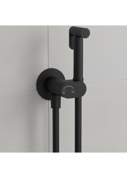 Комплект гігієнічного душу Devit Flow black mat 592992 