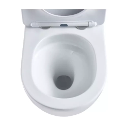 Унітаз підвісний Devit Flow безободковий із сидінням soft-close дюропласт DFL0460111W Білий глянцевий
