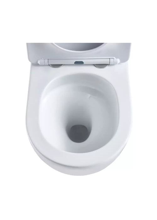 Унітаз підвісний Devit Flow безободковий із сидінням soft-close дюропласт DFL0460111W Білий глянцевий