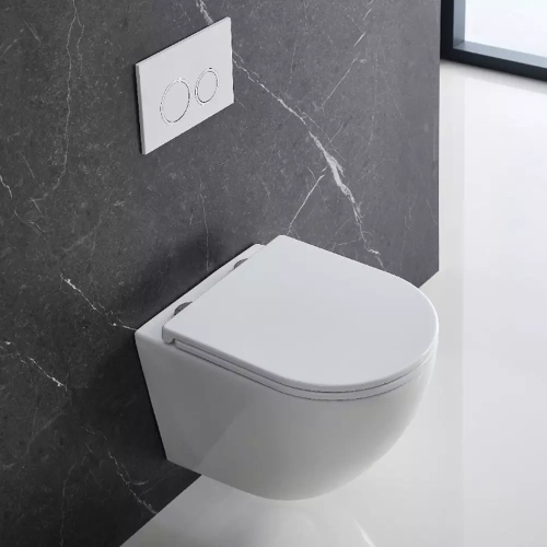Унітаз підвісний Devit Flow безободковий із сидінням soft-close дюропласт DFL0460111W Білий глянцевий