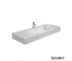 Раковина прямокутна меблева/підвісна Duravit Vero 125x49 см, з отвором для змішувача, з переливом, білий 0329120000