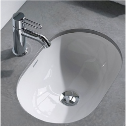 Раковина під стільницю Duravit D-code, білий глянсовий, 49,5 х 29 см, 0338490000 (невеликий скол на борту)