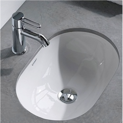 Раковина під стільницю Duravit D-code, білий глянсовий, 49,5 х 29 см, 0338490000 (невеликий скол на борту)