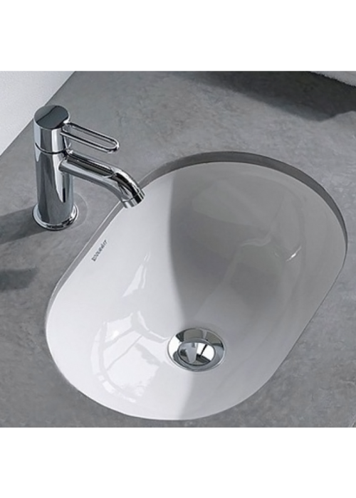 Раковина під стільницю Duravit D-code, білий глянсовий, 49,5 х 29 см, 0338490000 (невеликий скол на борту)