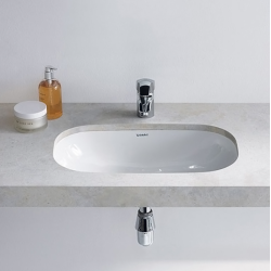 Раковина під стільницю Duravit D-code, білий глянсовий, 49,5 х 29 см, 0338490000 (невеликий скол на борту)