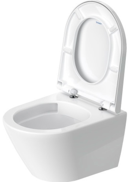 Унитаз подвесной укороченный Duravit D-Neo Rimless (2588090000) + сиденье с крышкой Soft Close (0021690000), 45880900A1