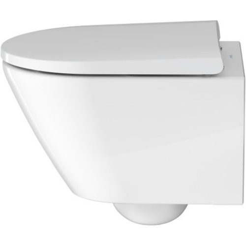 Унітаз підвісний укорочений Duravit D-Neo Rimless (2588090000) + сидіння з кришкою Soft Close (0021690000), 45880900A1