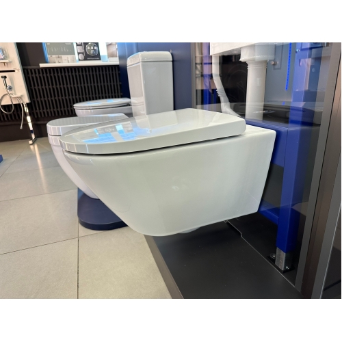 Унітаз підвісний Duravit D-Neo Rimless (2577090000) + сидіння з кришкою Soft Close (0021690000), 45770900A1