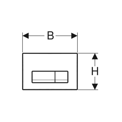 Кнопка змиву Geberit Delta50 хром 115.119.21.1