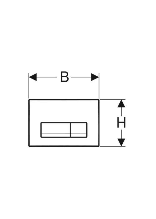 Кнопка змиву Geberit Delta50 хром 115.119.21.1